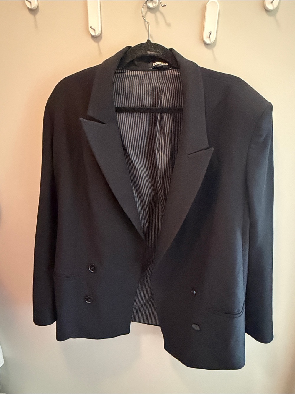 Express Women's Double-Breasted Black Sport Coat